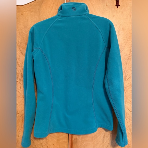 Mountain Hardwear Fleece Pullover Bright Blue 1/4 Zip - Picture 3 of 3